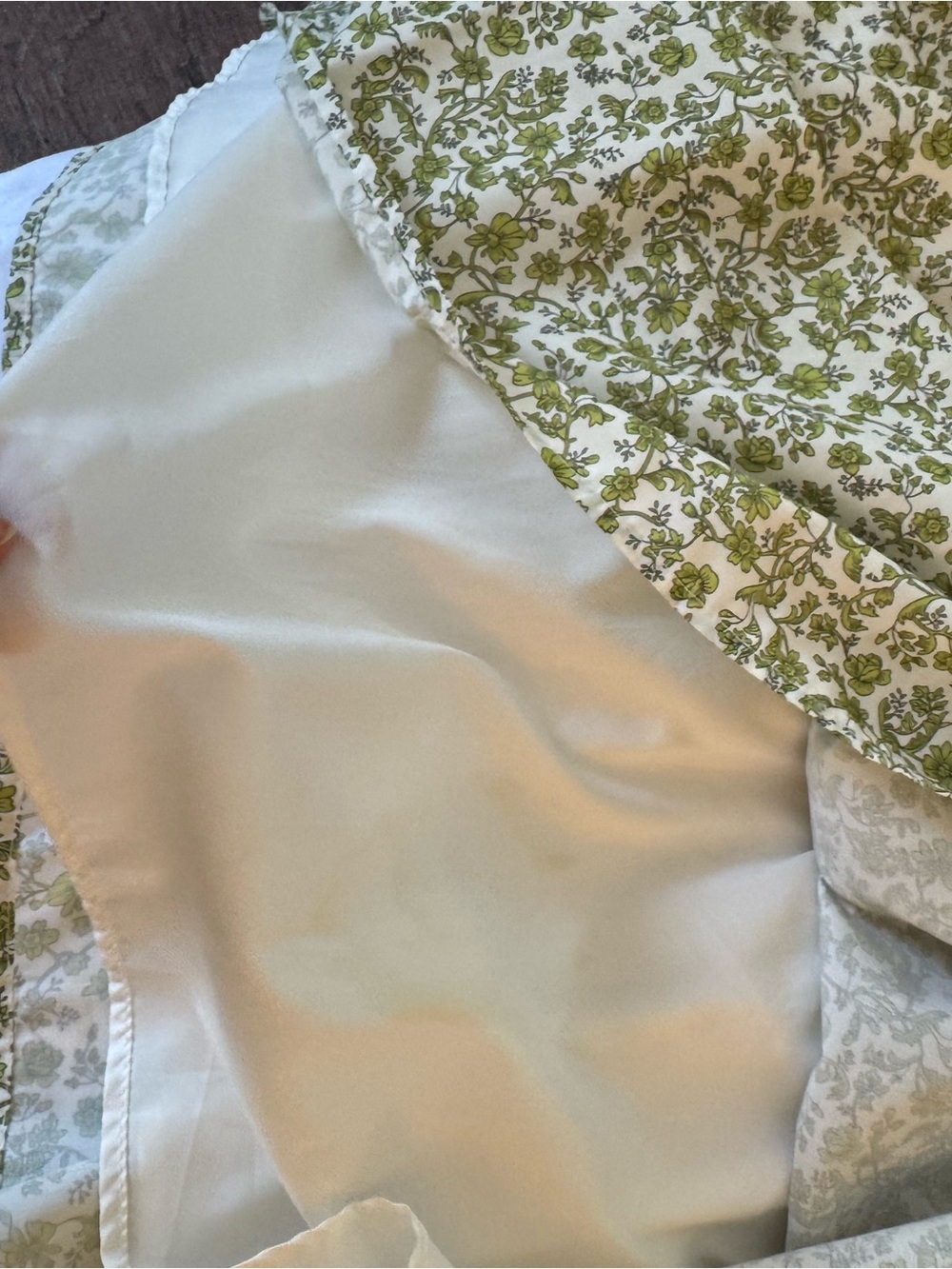 Olive Green Floral Ruffle Mini Dress with Front Tie - Picture 7 of 14